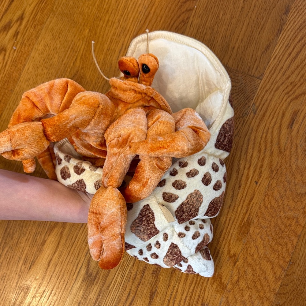 Folkmanis Plush Hermit Crab puppet